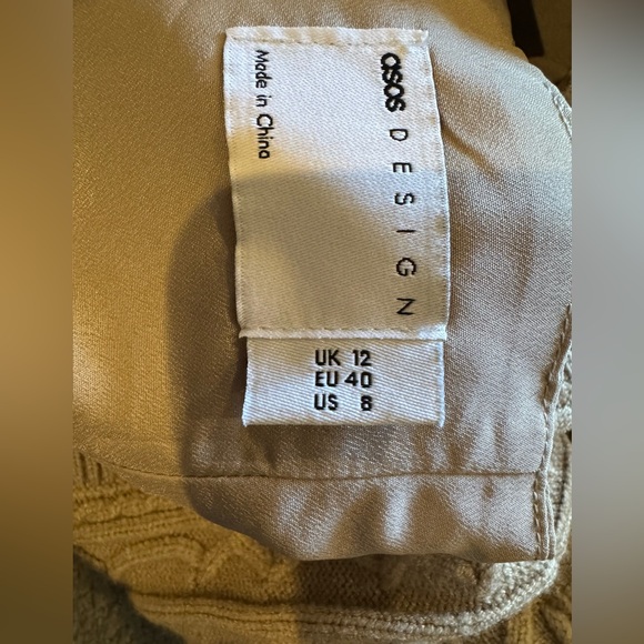 ASOS Design Light Beige Sweater Dress - Picture 5 of 7